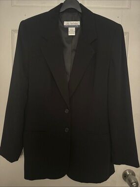 Black Tailored Blazer Jacket for Women Size 10